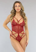 Rode Kanten Body met Straps