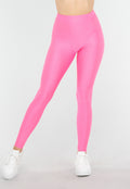 Sportieve Legging in Felroze met Hoge Tailleband