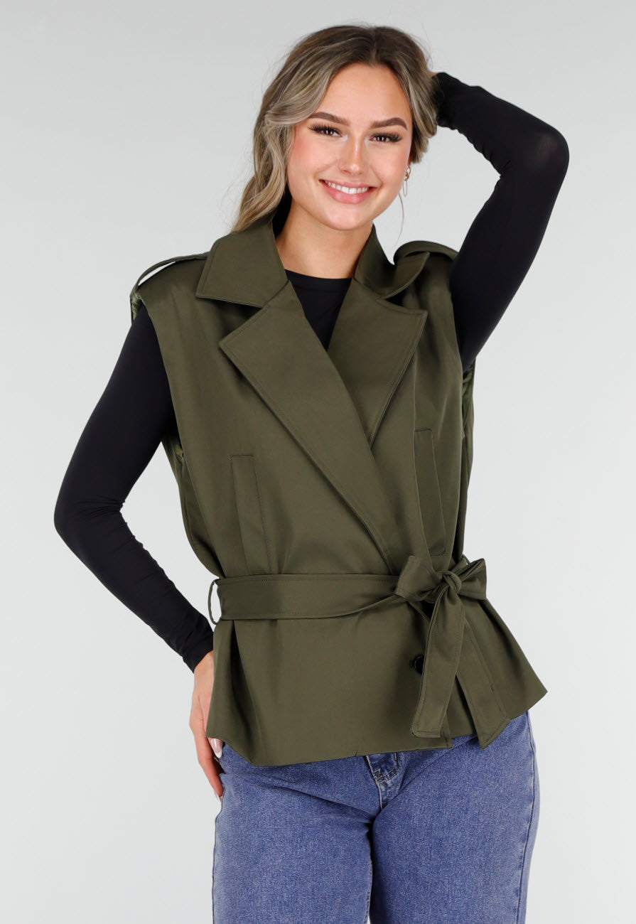 Overslag Gilet Groen