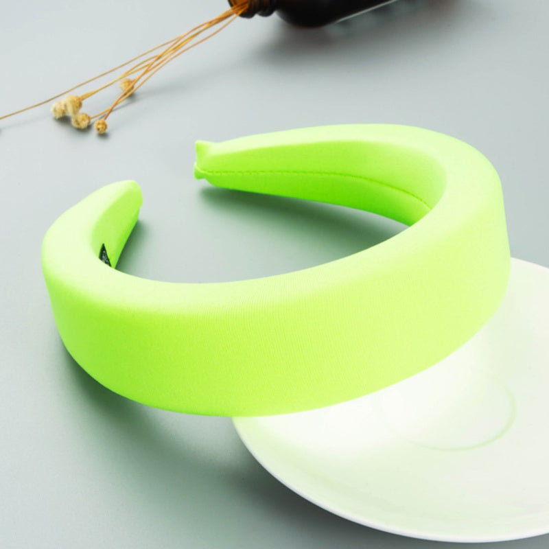 Neon Groene Dikke Diadeem