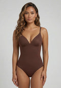 NEW220726 Corrigerend Stringbody Bruin met Verstelbare Bandjes