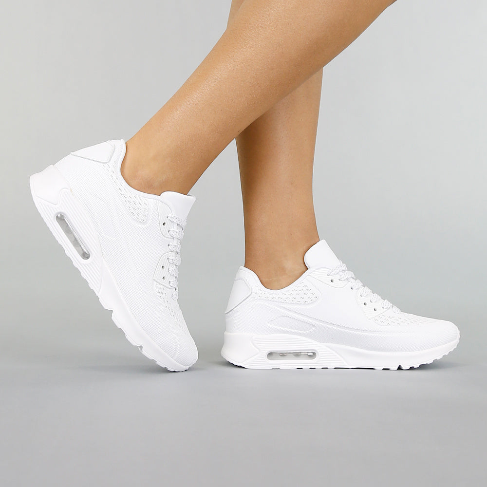 Witte Sneakers met Lucht Zool