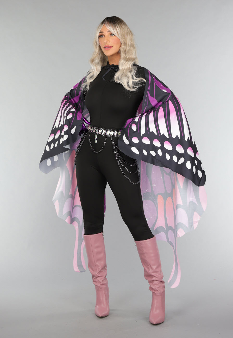Paarse Butterfly Cape