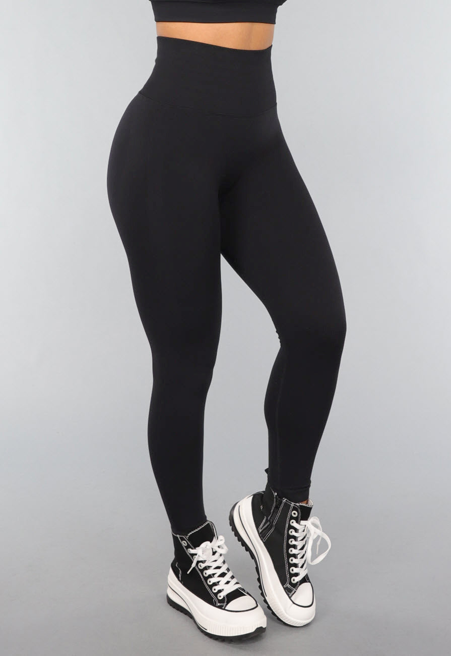Zwarte Sportlegging met Scrunch
