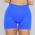 Royaal Blauwe Sport Short met Scrunch