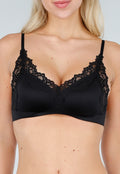 Zwarte Kanten Bralette met Pads