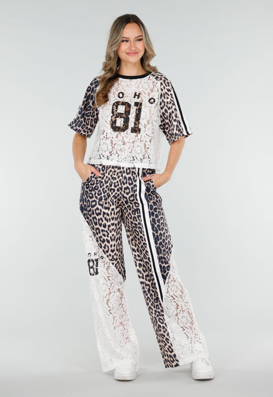 Panterprint Kant Set met Top en Broek