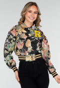 Bloemenprint Cropped Bomber Jack