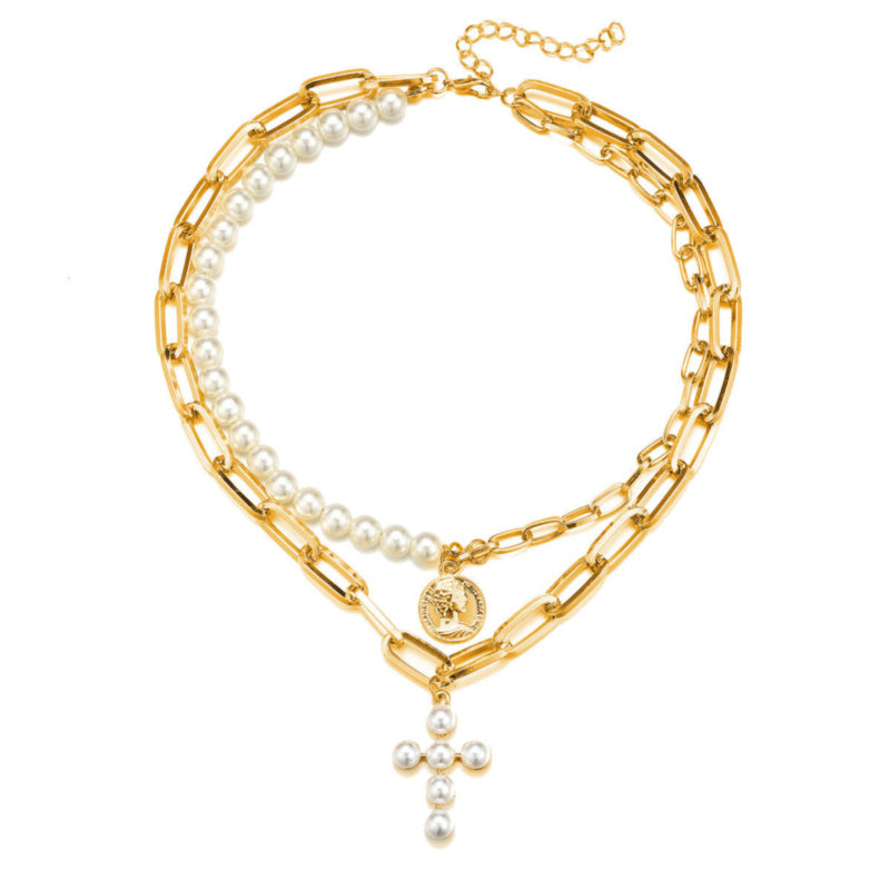 Goudkleurige Ketting met Parels