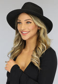 Zwarte Basic Strand Hoed
