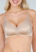Beige Kanten Bralette met Pads