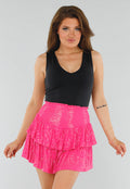 Zwarte Slim Fit Mouwloze Top met Diepe V-Hals