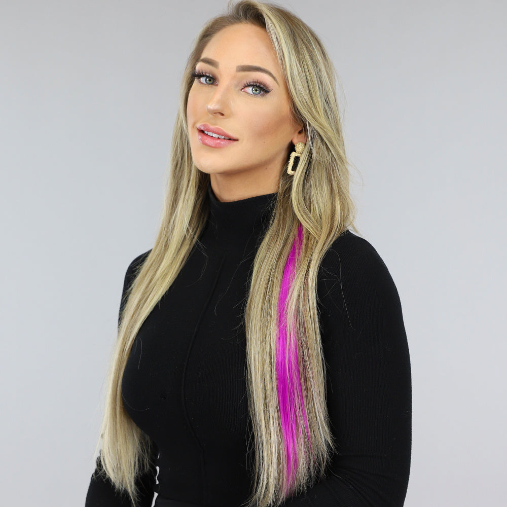 Clip in Haarextension Violet