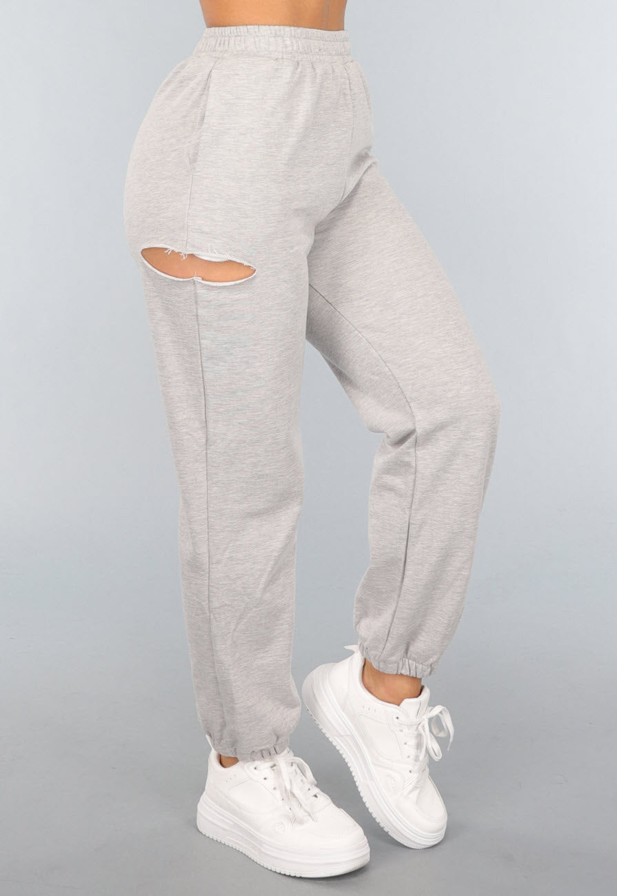 Grijze Jogger met Cutout