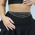 Gouden Glamour Bodychain met Strass