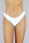 Basic Wit High Cut Bikinibroekje
