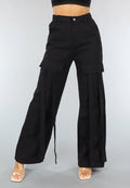 Zwarte Utility Broek met Straps