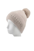 Gebreide Glitter Muts met Pompon
