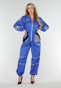 Blauw NASA Astronaut Kostuum met Patches en Reflecterende Strepen