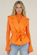 Oranje Gilet met Ceintuur