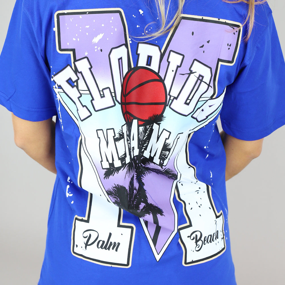 Donkerblauw Oversized Basketbal T-Shirt