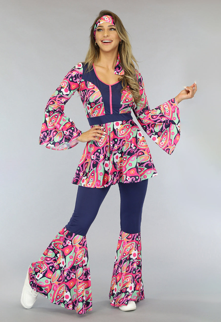 Happy Retro Hippie Kostuum