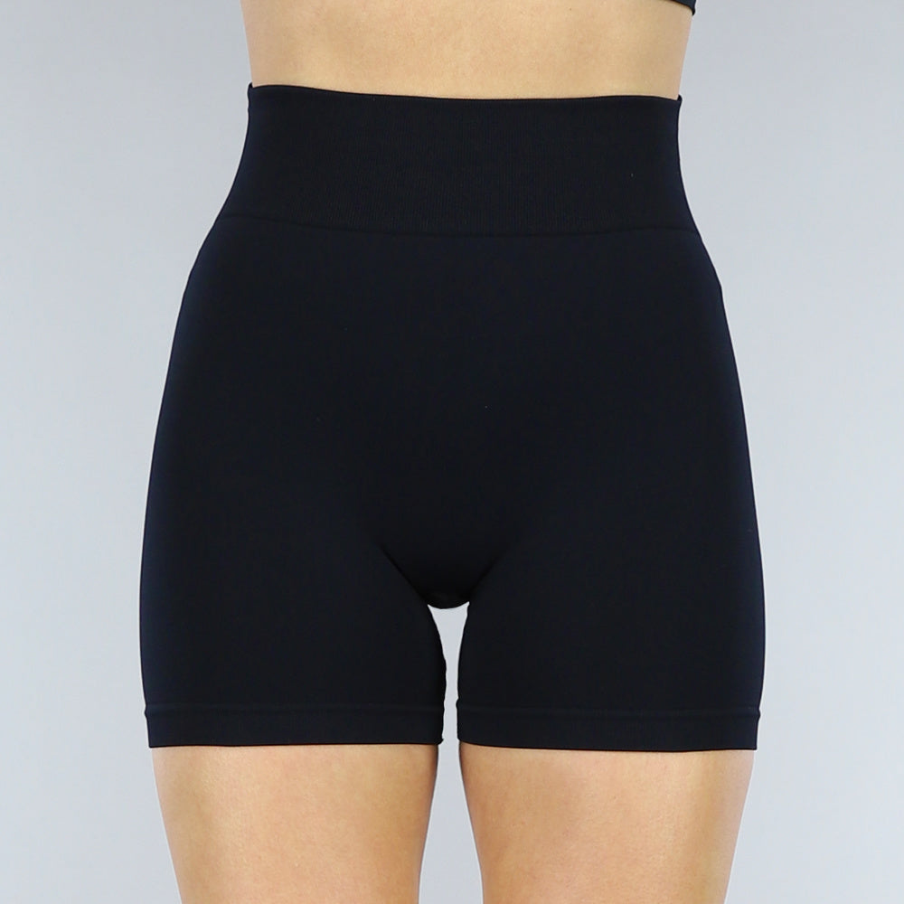 Zwarte Sport Short met Scrunch