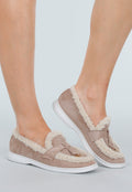 Taupe Instappers met Teddyvacht
