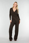Bruine Two Piece Set met Lange Mouw