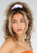 Witte Scrunchie met Gekleurde LED Lichtjes