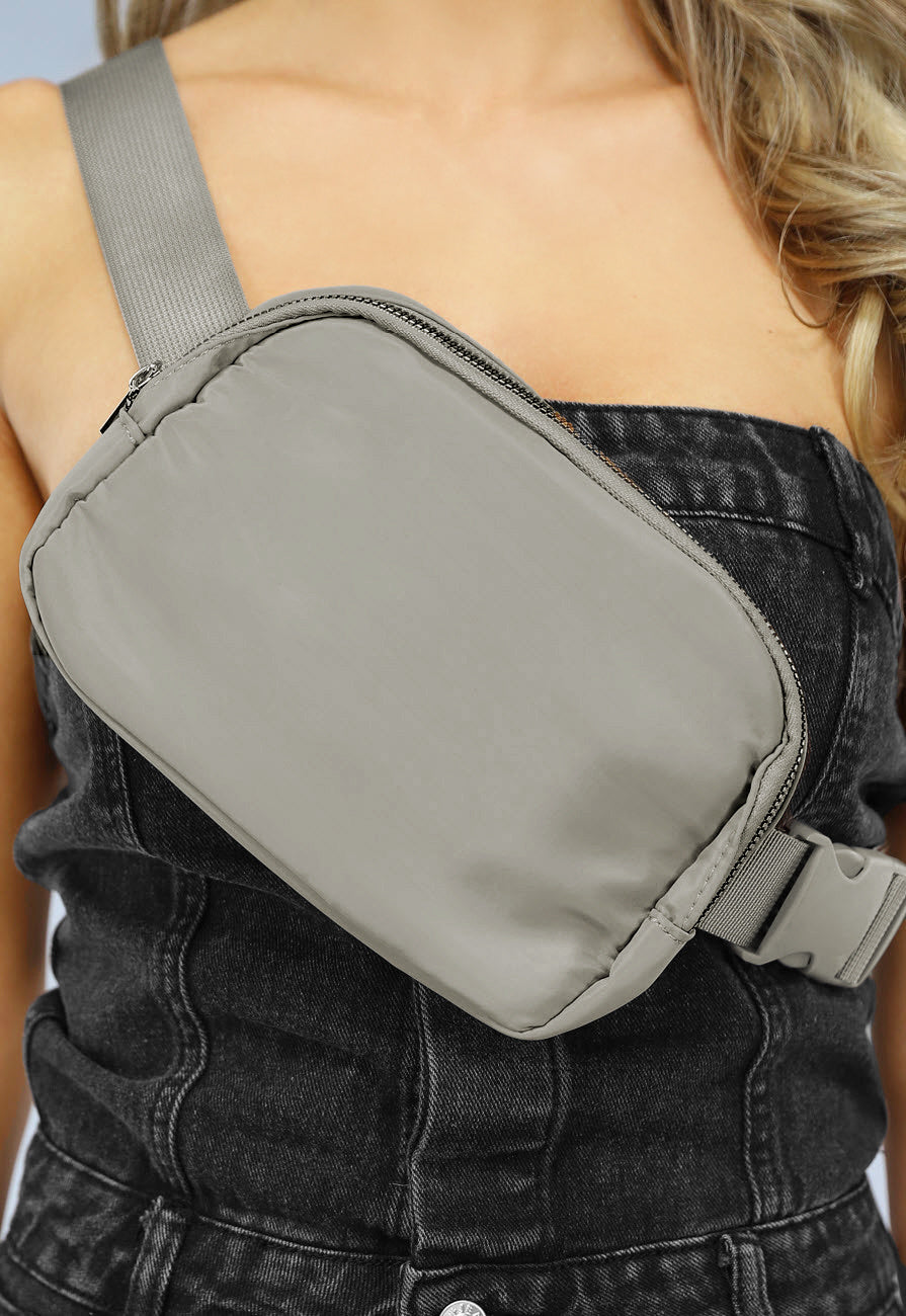 Grijze Verstelbare Fanny Pack