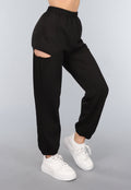 Zwarte Joggingbroek met Cutout