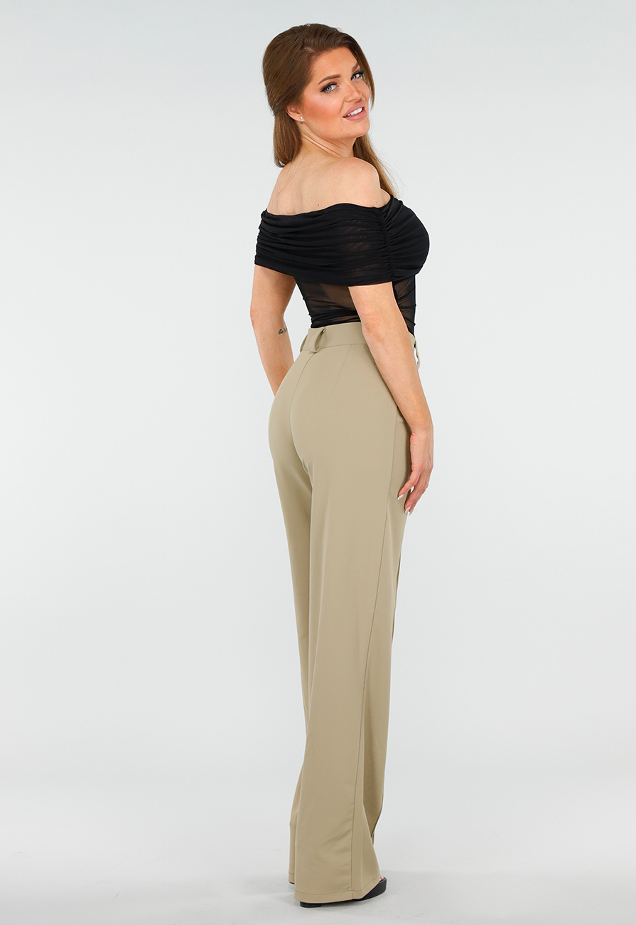 See Through Doorschijnende Zwarte Off-Shoulder Stretch Mesh Top