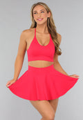 Rode Sportset met Sport Skort