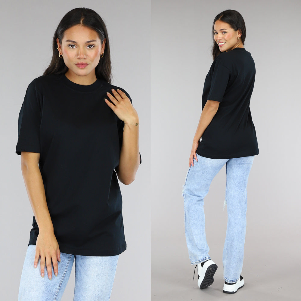 Zwart Basic Oversized T-Shirt