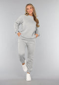 Lichtgrijze Jogger Set