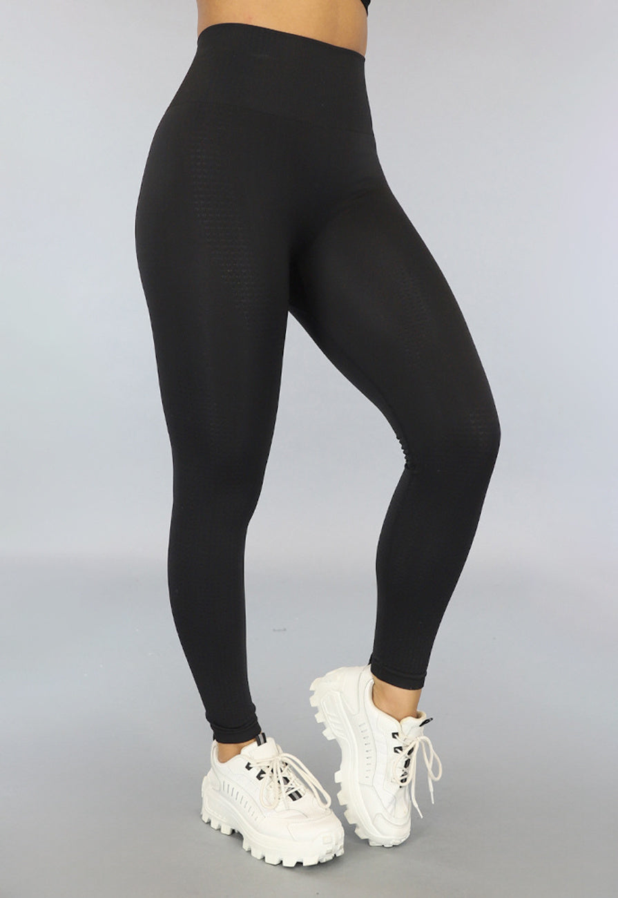 Zwarte High Waist Stretch Sport Legging
