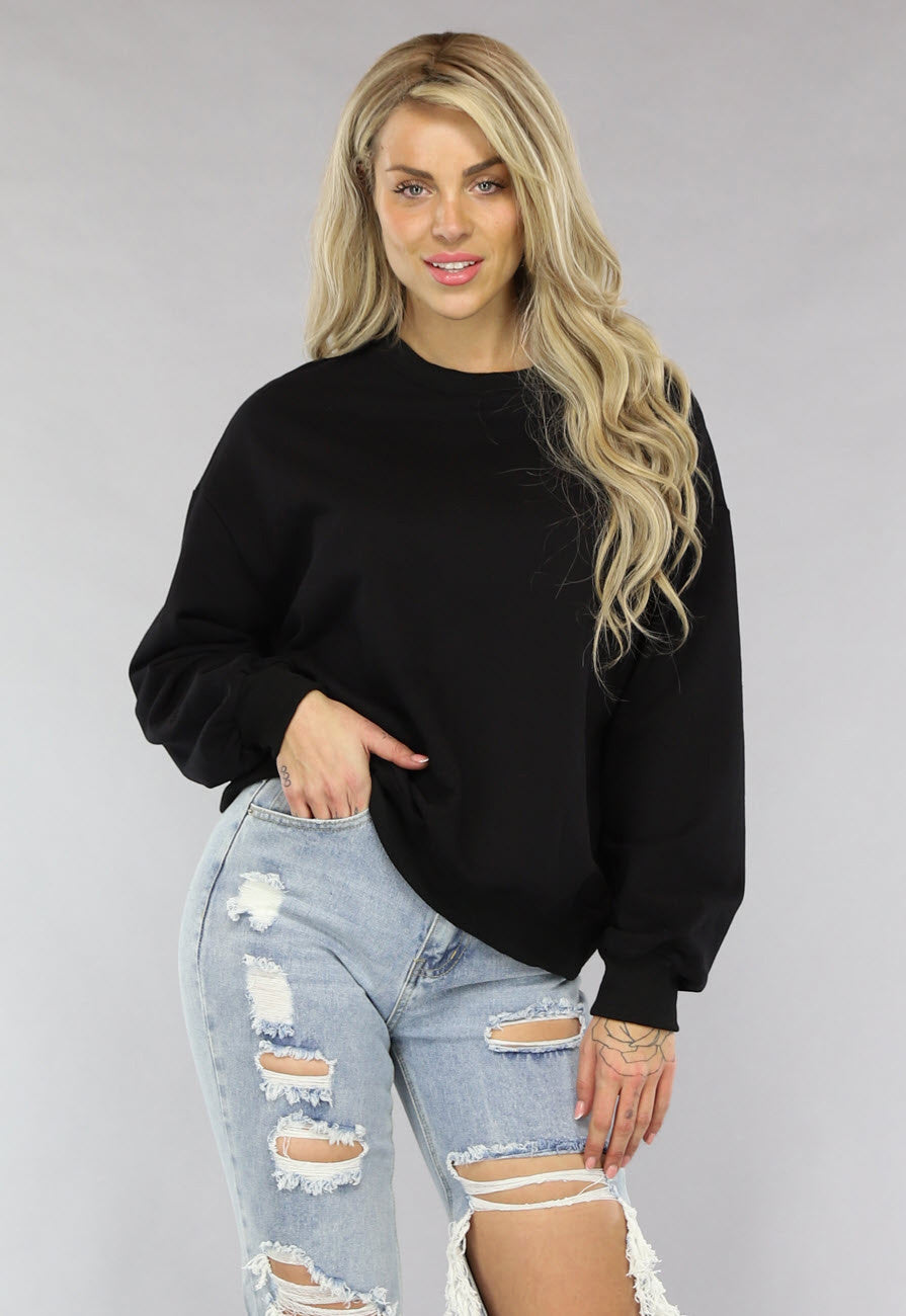 Zwarte Sweater met Nederlandse Vlag Hart