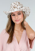 Cowboyhoed met Roze Luipaardprint van Faux Fur