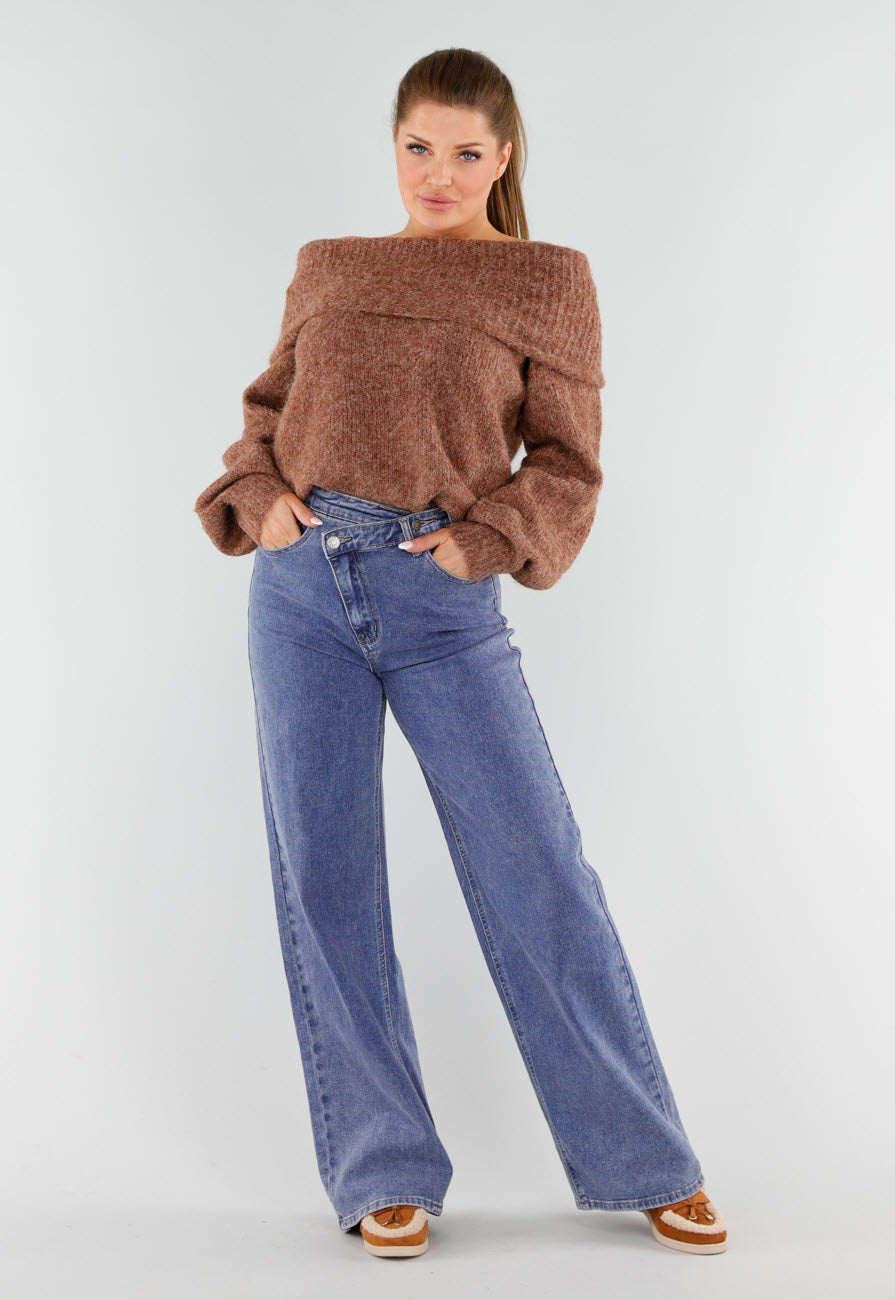 Camel Suède-Look Instappers met Teddystof
