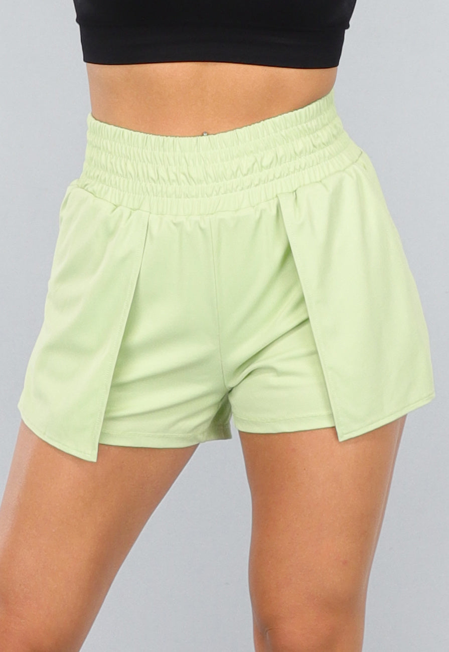 Groene Loose Fit Sportshort