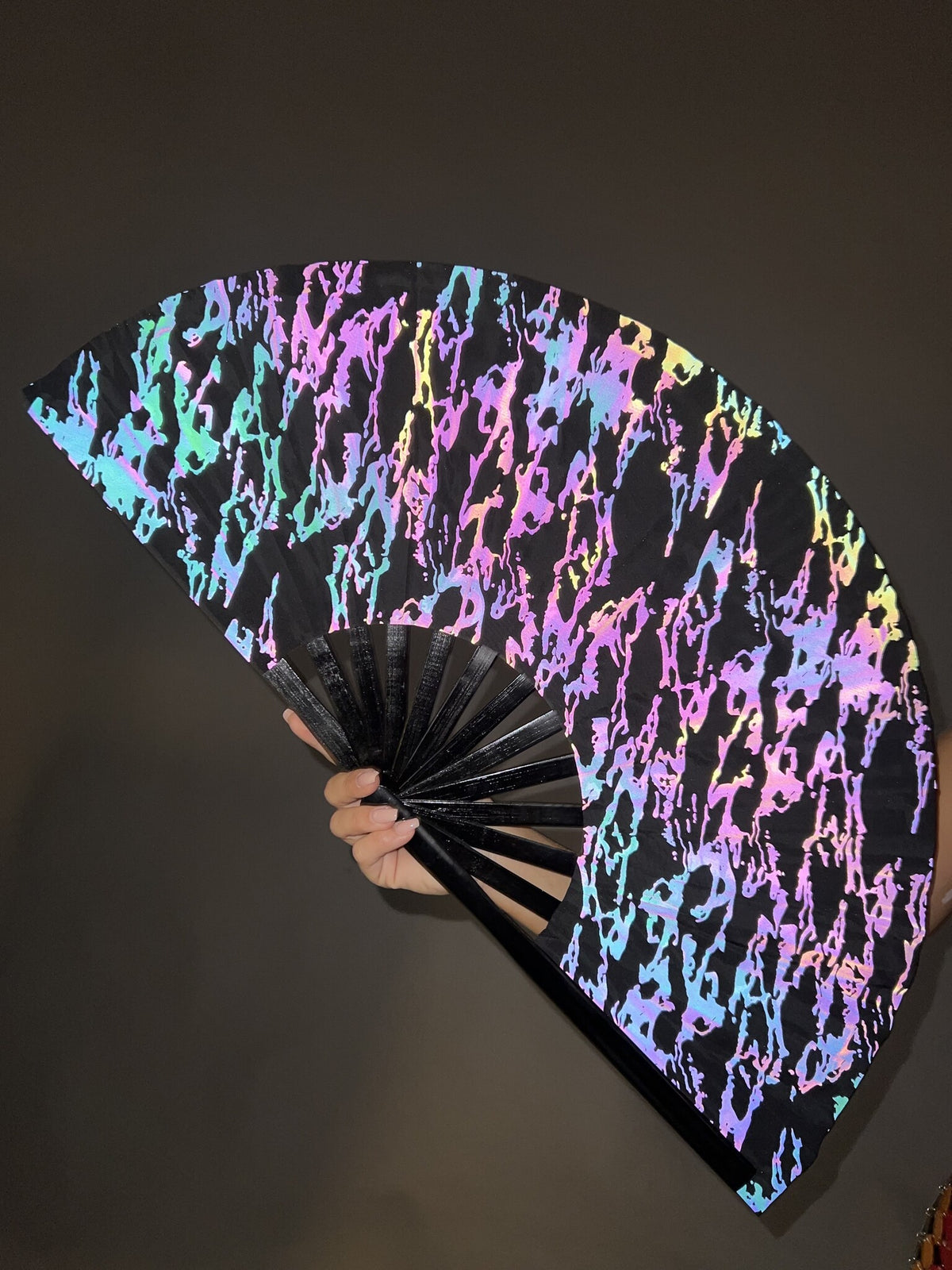 XXL Waaier met Reflecterende Print