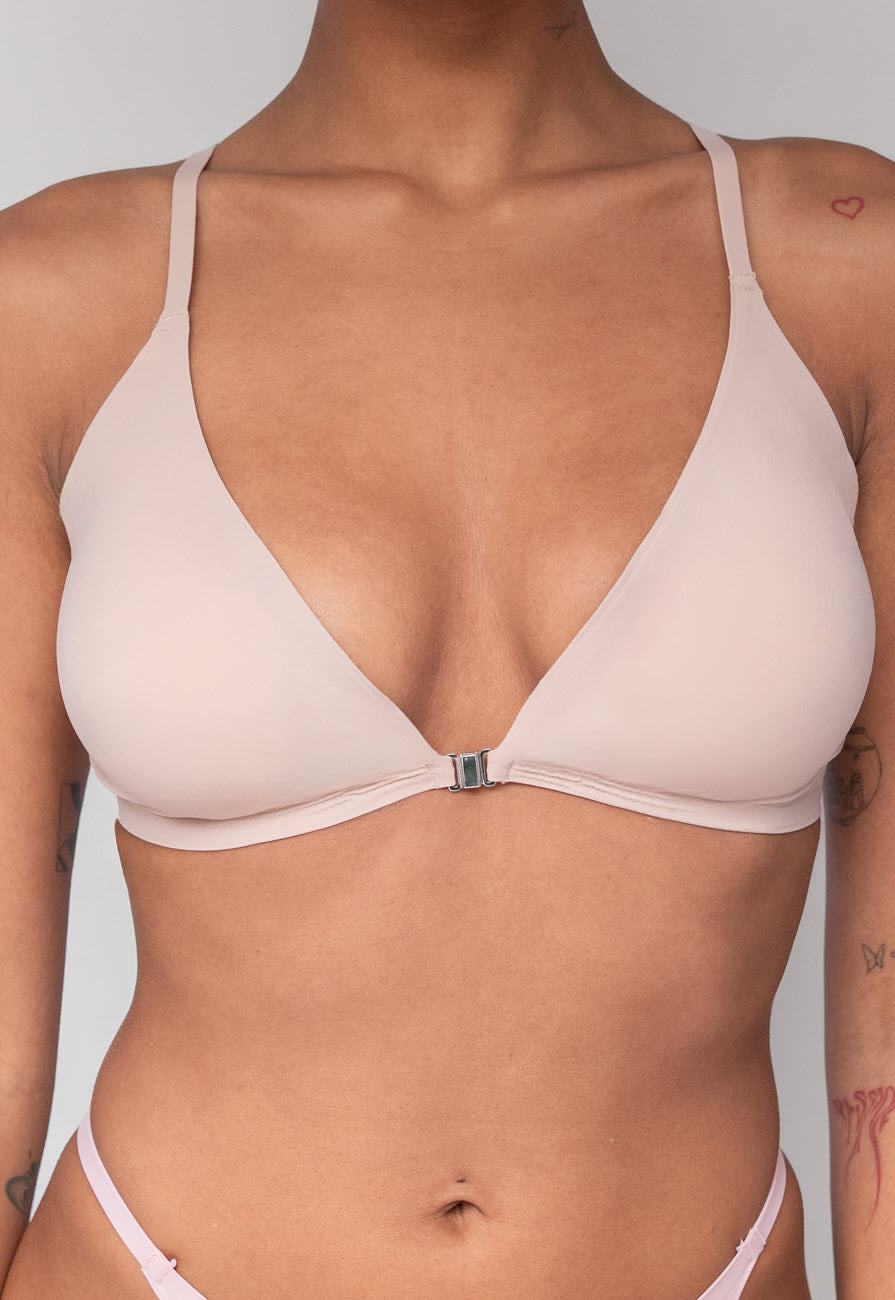 Beige Softcup Comfort BH met Padding en Magneet Sluiting