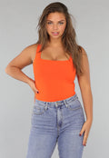Mouwloze Oranje Bodysuit