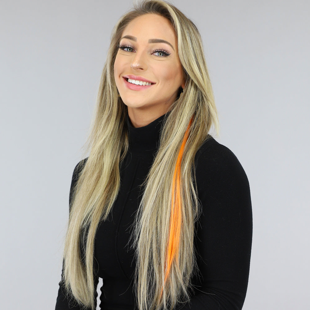 Clip in Haarextension Oranje