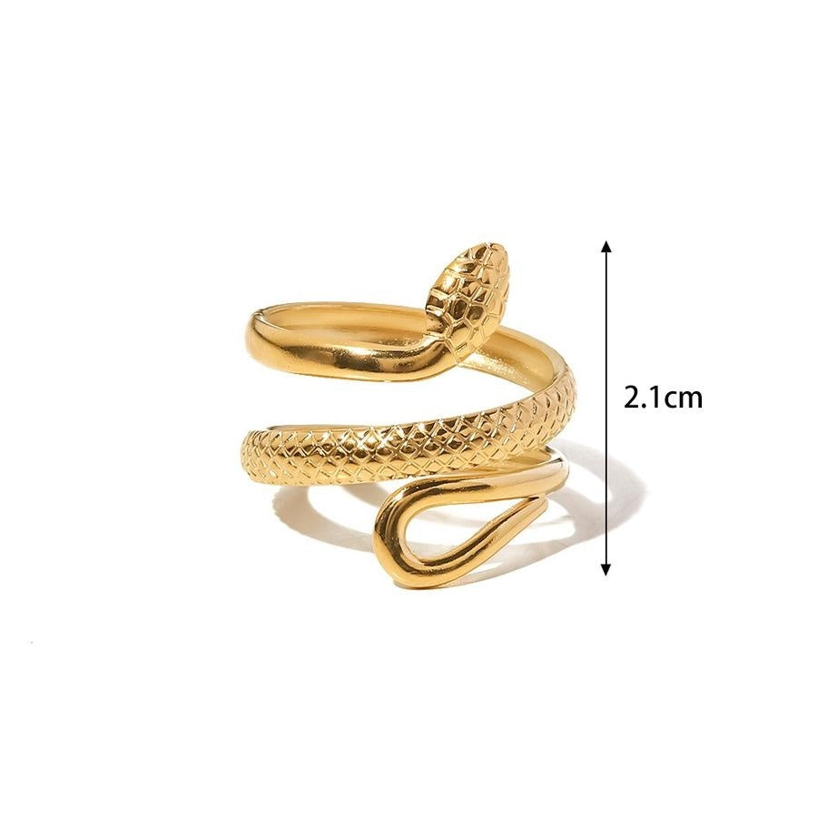 Stainless Steel Ring met Slangen Model
