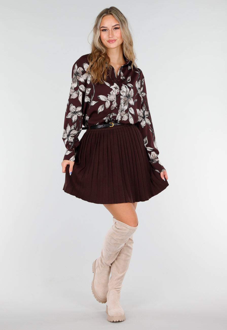 Beige Overknee Laarzen met Profielzool en Suèdelook