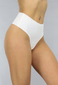 Gladde Naaloze Witte High Waist String