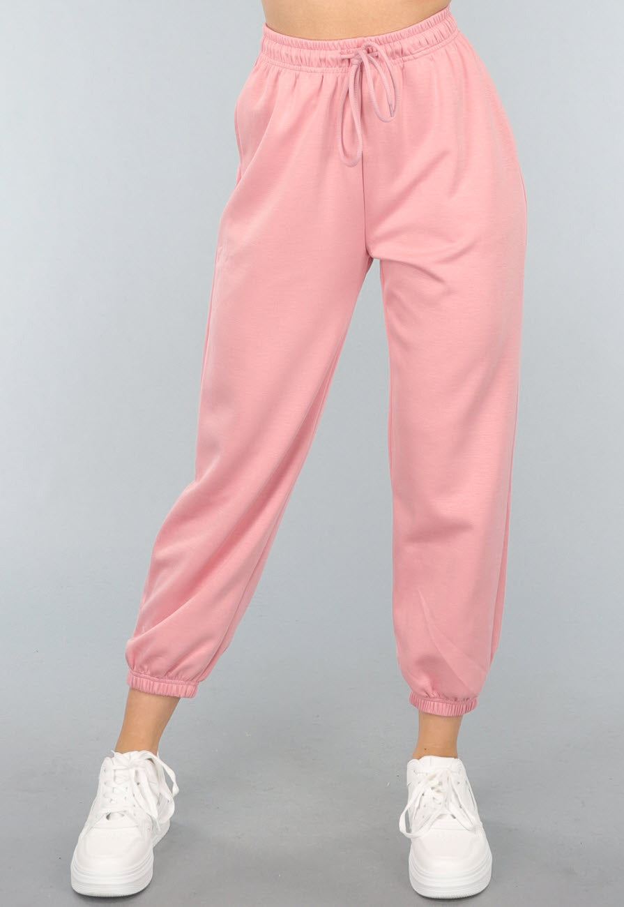 Oudroze Zachte Joggingbroek