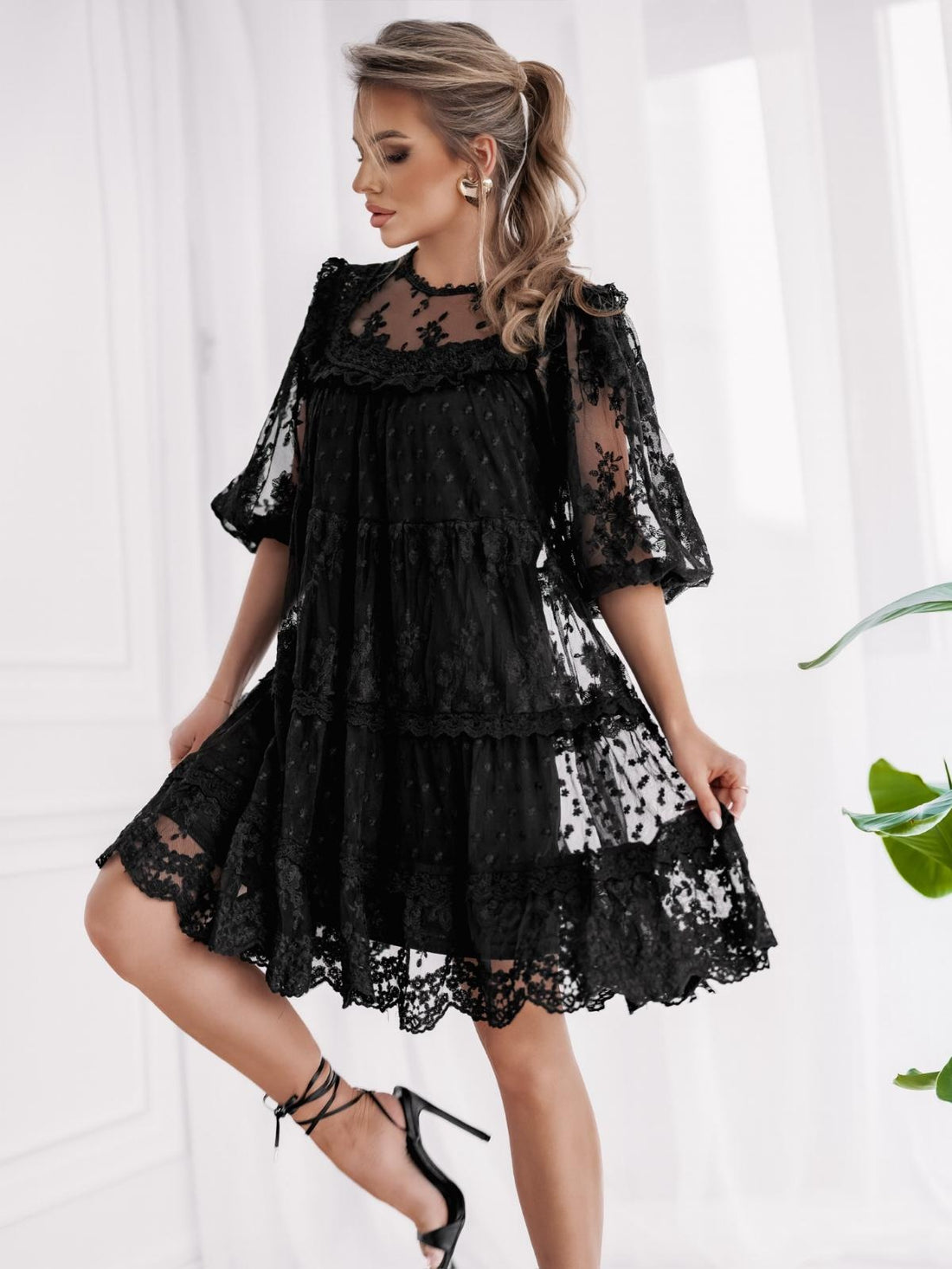 Boho Ibiza Jurk Zwart